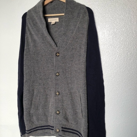 Frederik Anderson Copenhagen Wool Varsity Style Cardigan - Picture 3 of 6